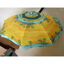 180cm 8Panels Beach Umbrella cliente insignia impresa